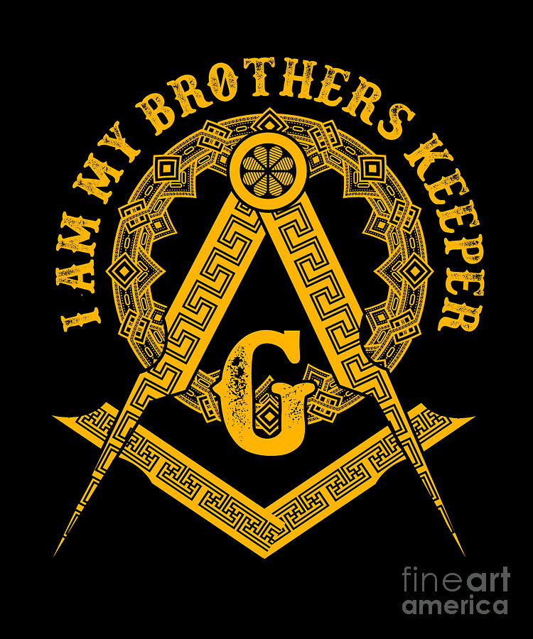 Brothers Keeper Illuminati Symbol Masonic Conspiracy Gift Digital Art ...