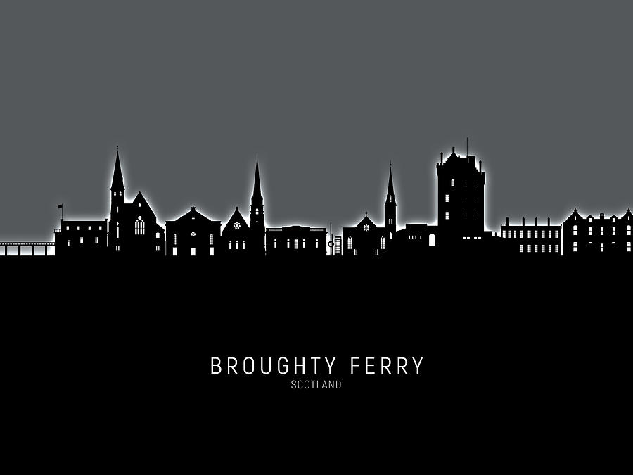 Broughty Ferry Scotland Skyline #04 Digital Art by Michael Tompsett