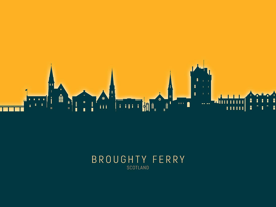 Broughty Ferry Scotland Skyline #10 Digital Art by Michael Tompsett