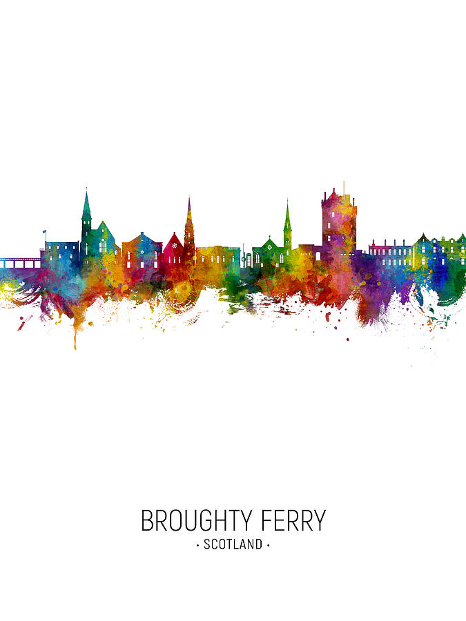 Broughty Ferry Scotland Skyline #12 Digital Art by Michael Tompsett