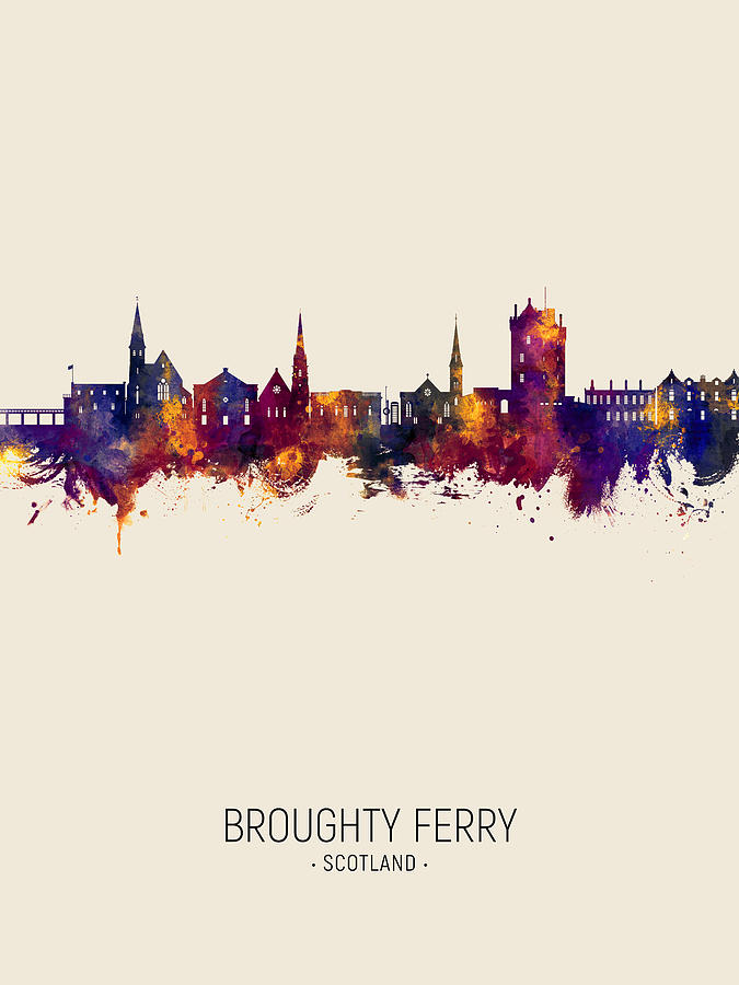 Broughty Ferry Scotland Skyline #13 Digital Art by Michael Tompsett