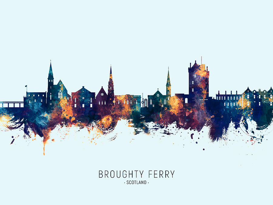 Broughty Ferry Scotland Skyline #93 Digital Art by Michael Tompsett