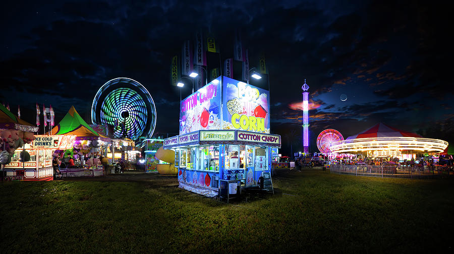 Broward County Fair Panorama Photograph by Mark Andrew Thomas Fine