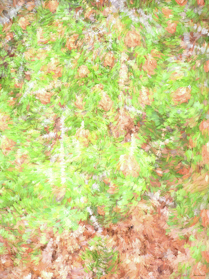 Brown And Green Abstract Photograph