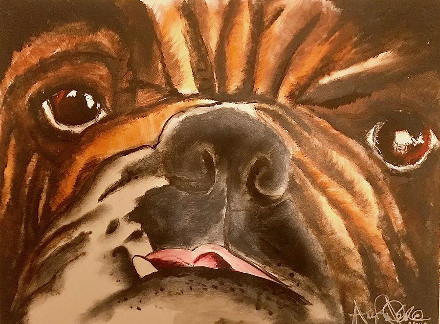 Brown Mixed Media by Angie ONeal
