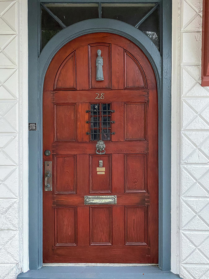 Brown Door in St. Augustine, Florida Photograph by Dawna Moore Photography