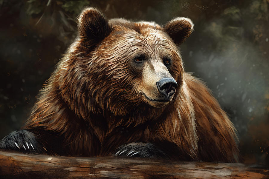 Brown Grizzly Bear II Photograph by Athena Mckinzie