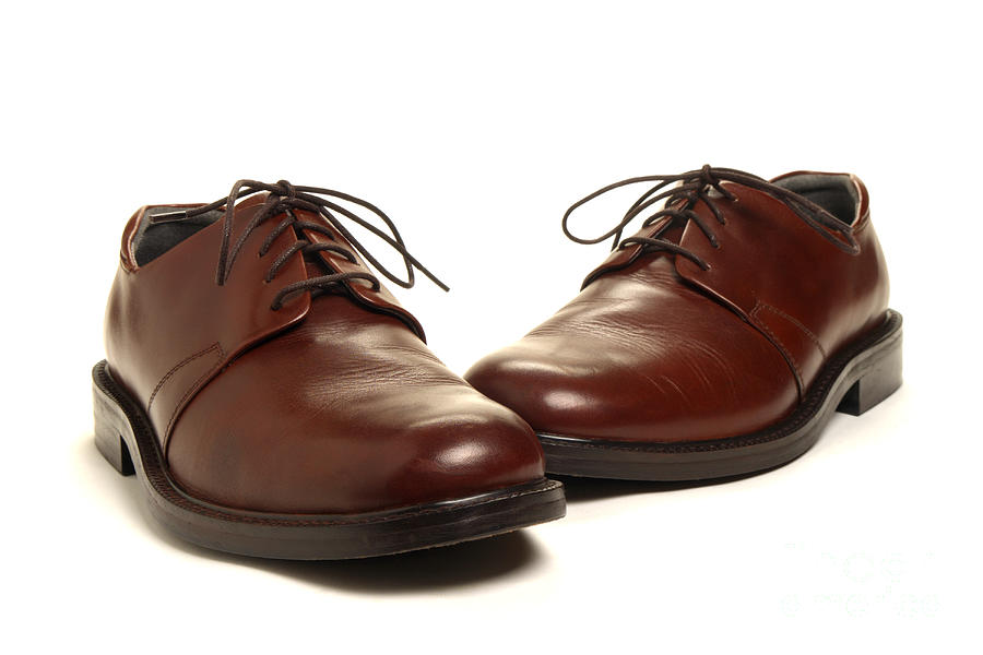 Brown Leather Shoes Photograph by Olivier Le Queinec