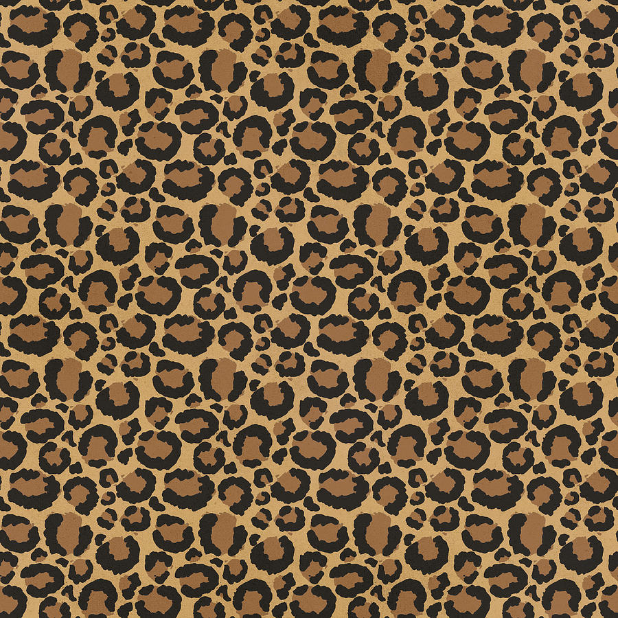 Brown Leopard Fur Pattern Big Photograph by Carrie Ann Grippo-Pike