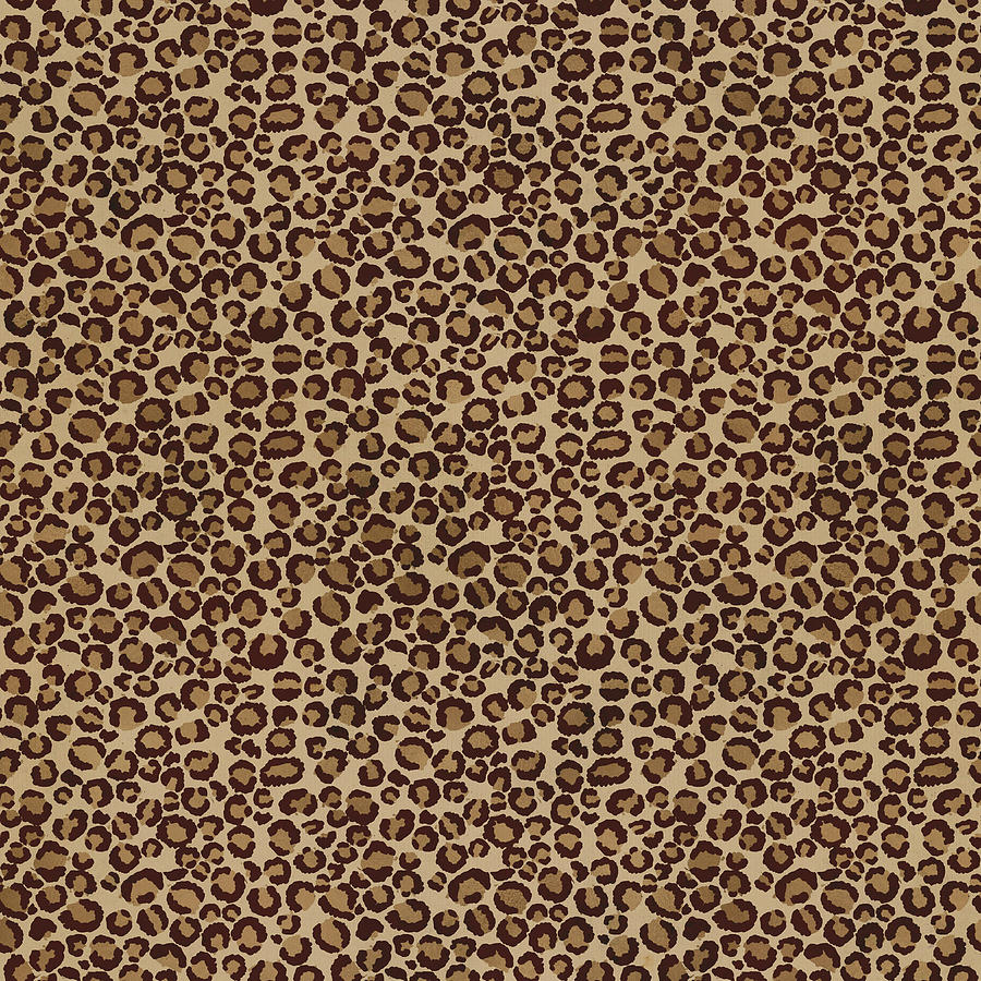 Brown Leopard Fur Pattern Small Photograph by Carrie Ann Grippo-Pike