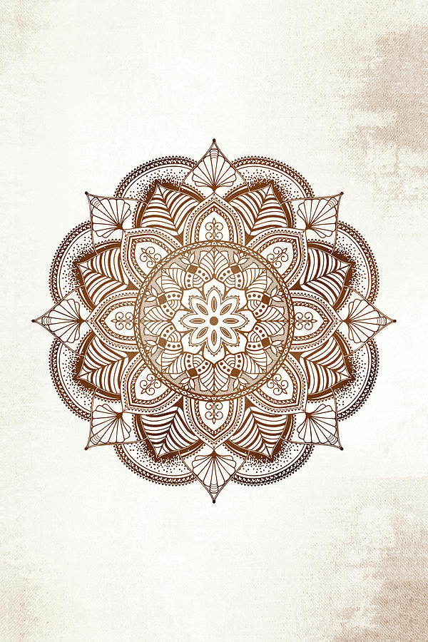 Brown Mandala Digital Art by Aga and Artur Szafranscy - Fine Art America