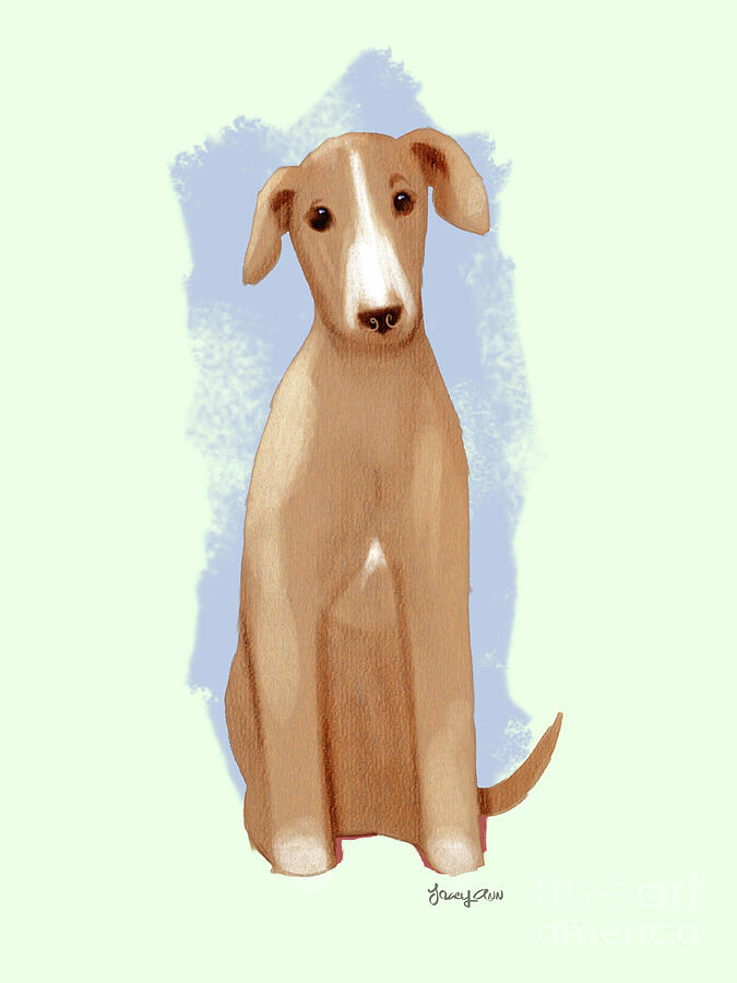 Brown Puppy Dog Painting by Tracy Herrmann