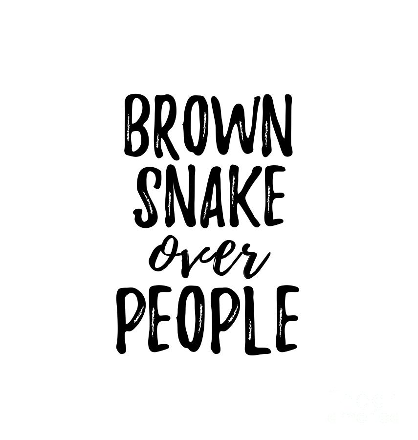 Brown Snake Digital Art - Brown Snake Over People by Jeff Creation