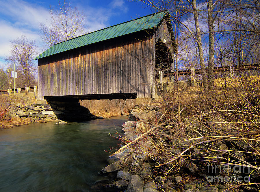 Brownsville Covered Bridge - Brownsville Vermont Photograph by Erin Paul Donovan
