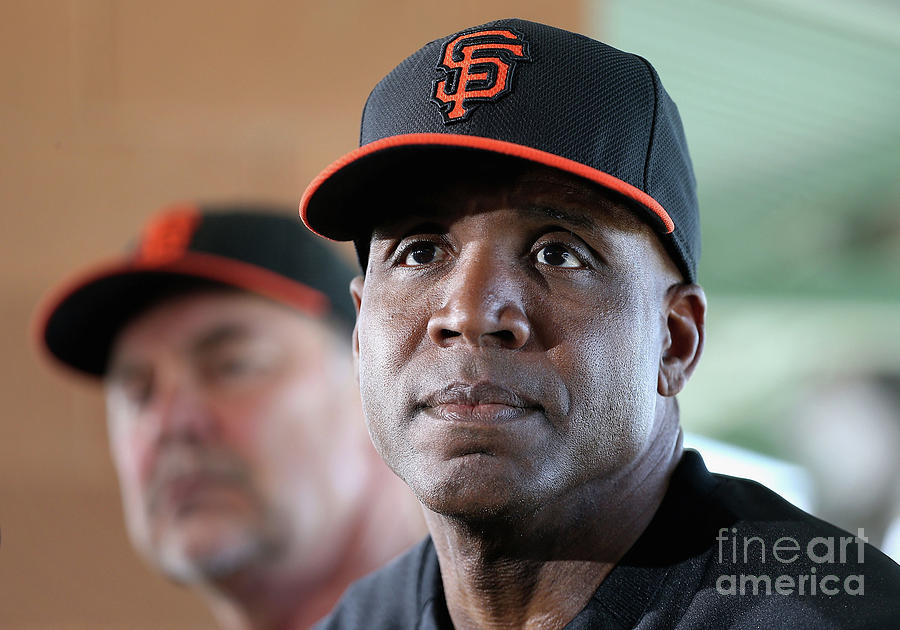 Bruce Bochy and Barry Bonds Photograph by Christian Petersen Bruce Bochy and Barry Bonds Photograph by Christian Petersen