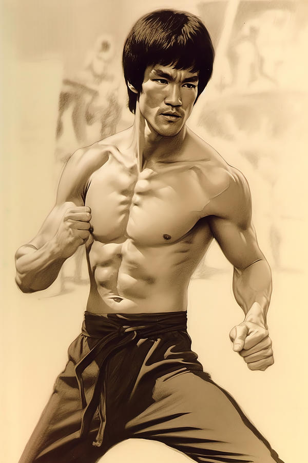 Bruce Lee Art Drawing by Carlos V - Fine Art America