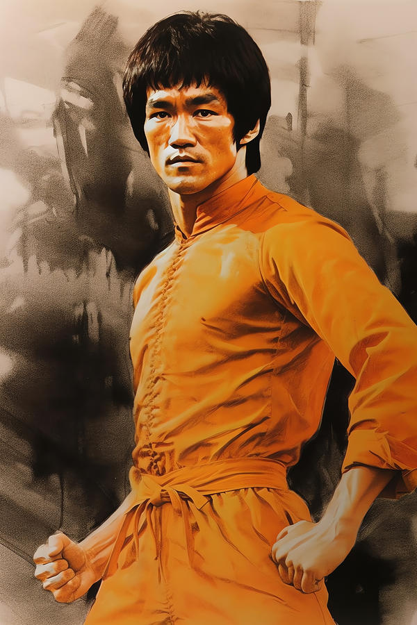 Bruce Lee Painting by Carlos V