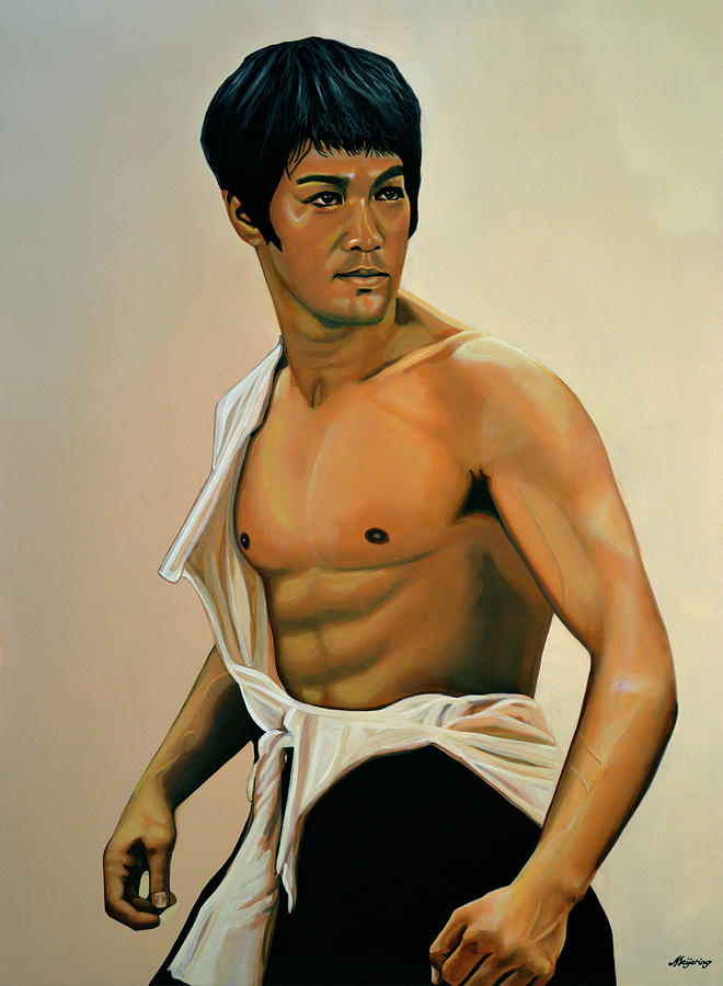 Bruce Lee Painting Painting by Paul Meijering