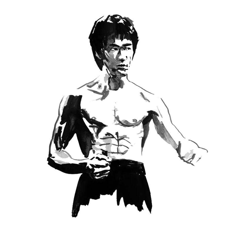 Bruce Lee Upper body Digital Art by Rhandz Ballesteros - Fine Art America