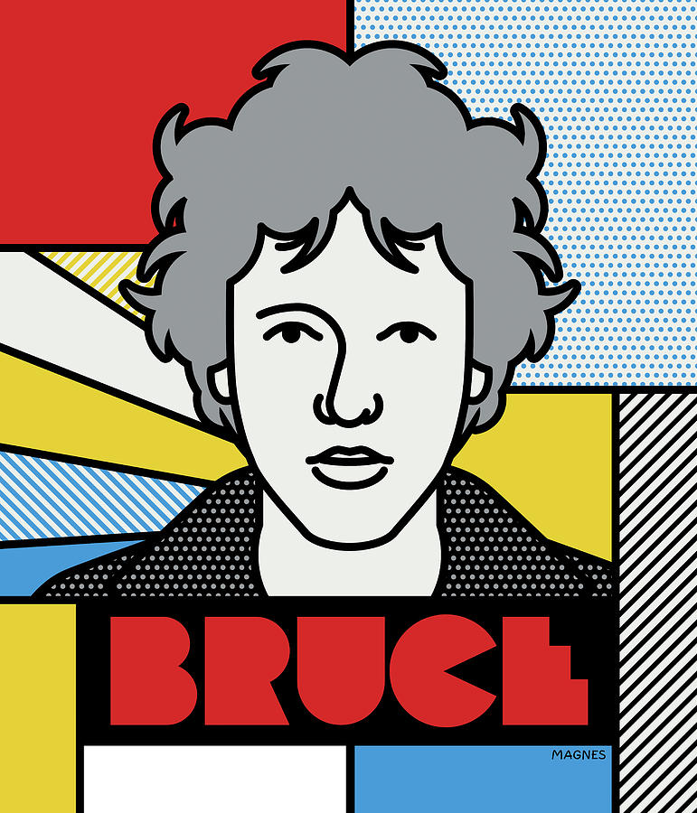 Bruce Springsteen Digital Art - Bruce by Ron Magnes