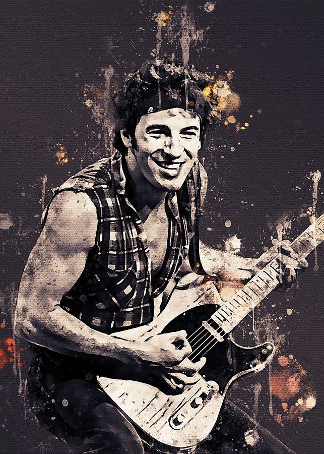 Bruce Springsteen-06 Digital Art by Kha Dieu Vuong - Fine Art America