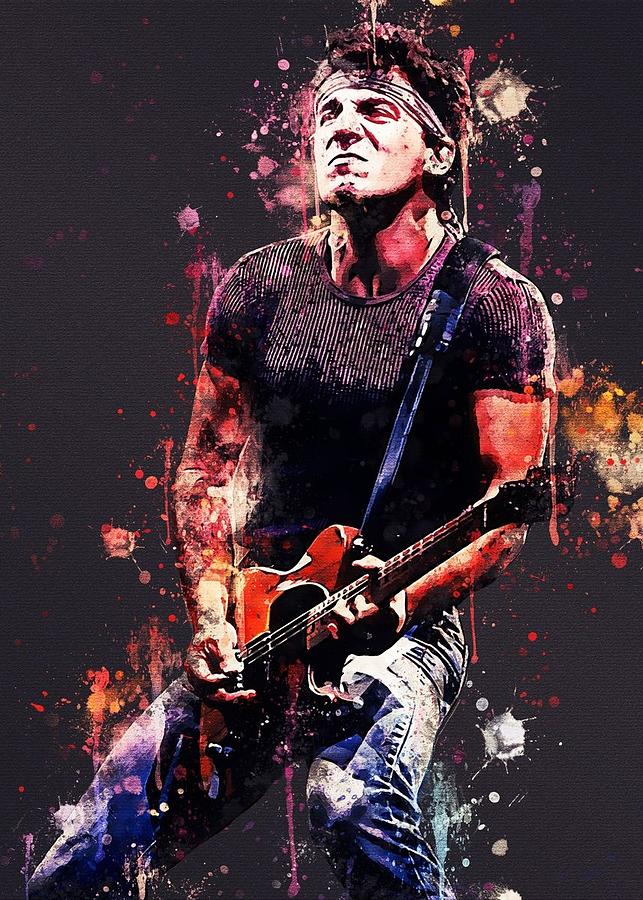 Bruce Springsteen-09 Digital Art by Kha Dieu Vuong - Fine Art America