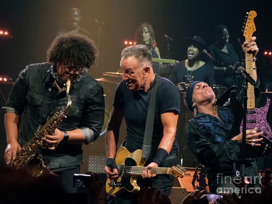Bruce Springsteen and the E Street Band Photograph by Jeff Ross