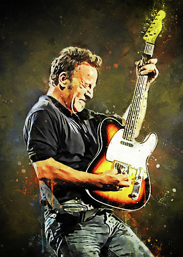 Bruce Springsteen Art Digital Art by Jordan Patterson - Fine Art America