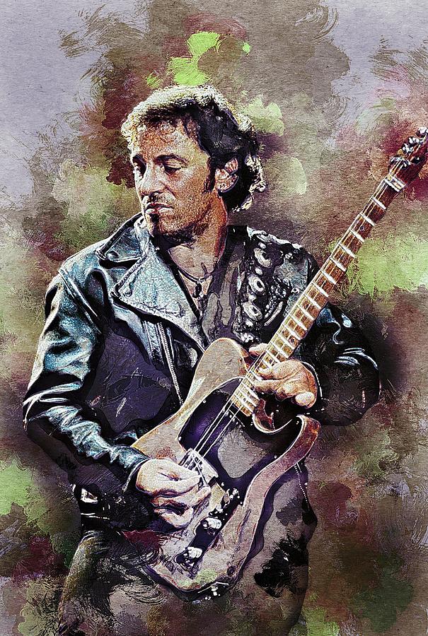 Bruce Springsteen Digital Art by Eamon Piazza - Fine Art America