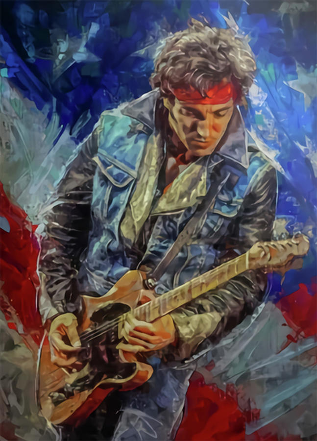 Bruce Springsteen Digital Art by Riley Banks - Fine Art America