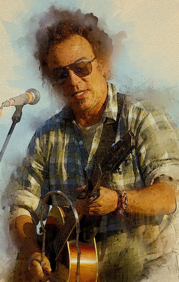 Bruce Springsteen Digital Art by Sherman Ackerley | Fine Art America