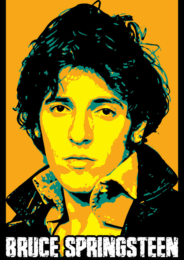 Bruce Springsteen v.10 Digital Art by Taurungka Graphic Design