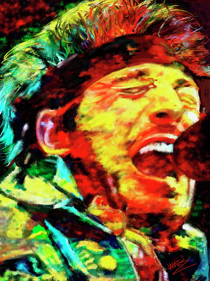 Bruce Springsteen Painting by James Shepherd