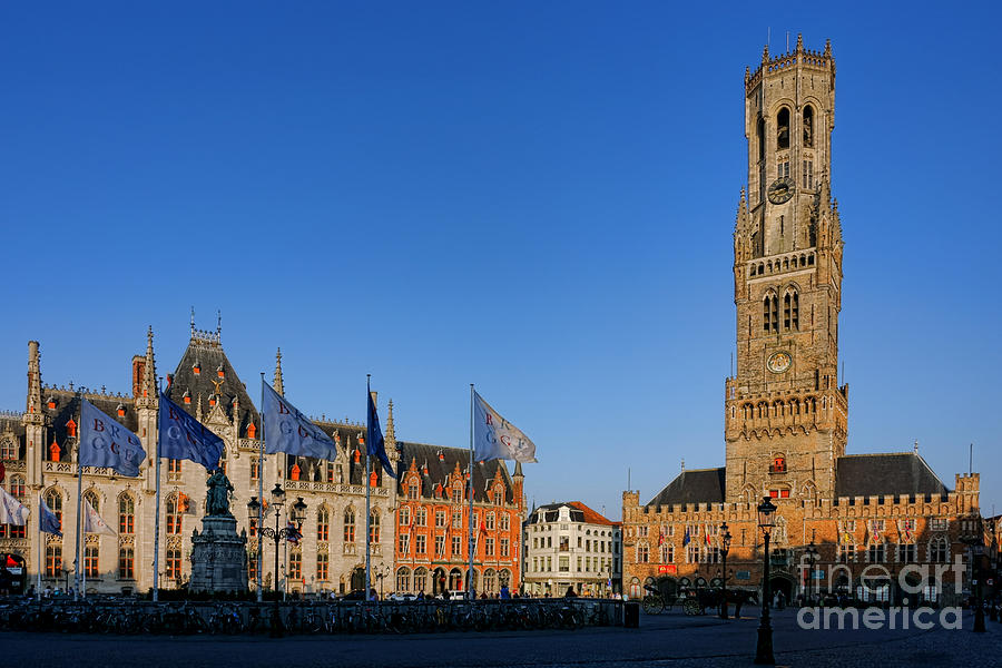 Bruges Belfry and Provincial Hof  Photograph by Olivier Le Queinec