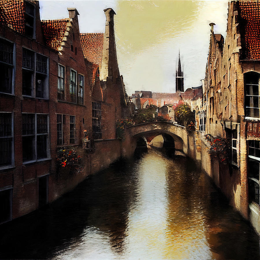 Bruges, Belgium - 15 Painting by AM FineArtPrints