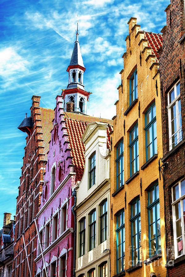 Bruges Colors in Belgium Photograph by John Rizzuto