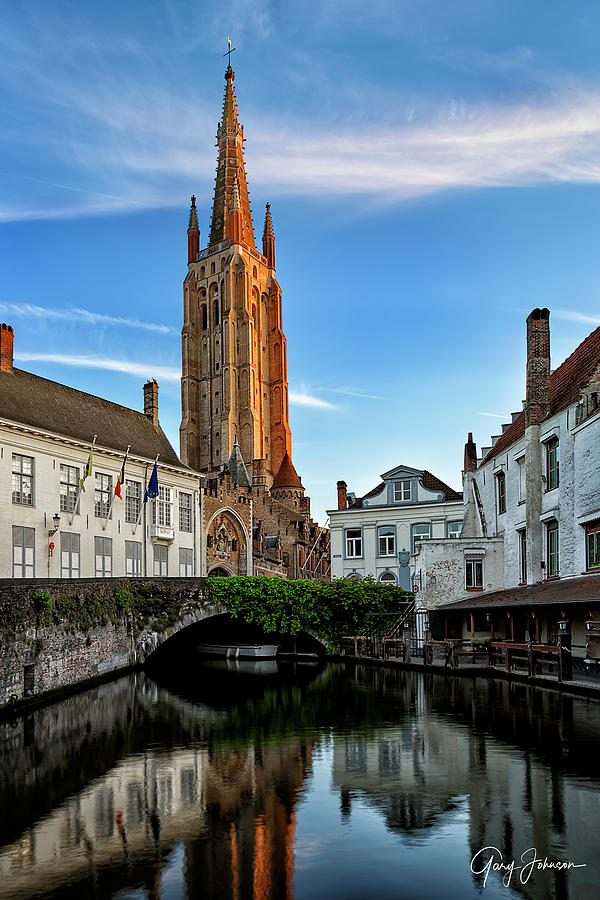 Bruges Reflection Photograph by Gary Johnson