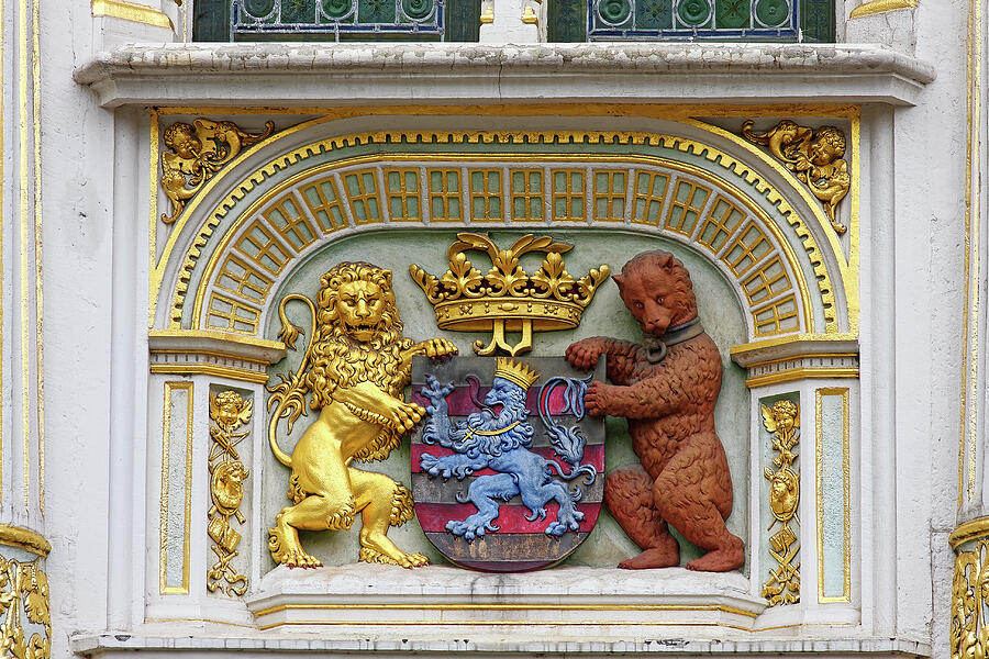 Brugge Coat of Arms Photograph by Sally Weigand