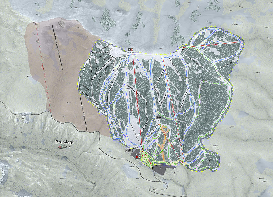 brundage mountain bike trail map