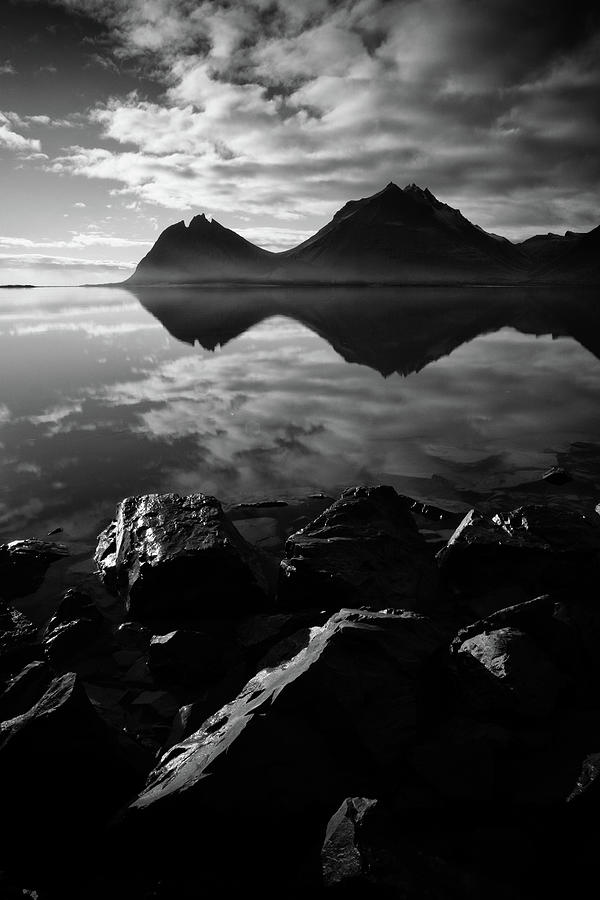 Brunnhorn reflection - Hofn, Iceland Photograph by George Vlachos