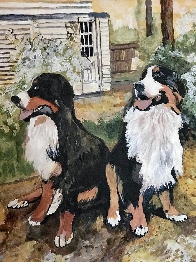 Bruno and Bridgette Painting by Tom Roderick