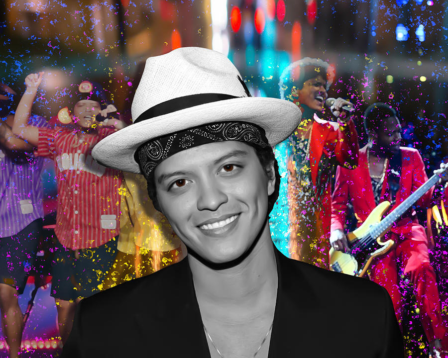 Bruno Mars Digital Art - Bruno Mars by Maja De Lav