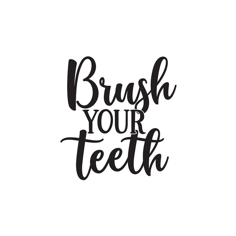 Brush Teeth Drawing At Getdrawings - Black And White Tooth - Free  Transparent PNG Clipart Images Download