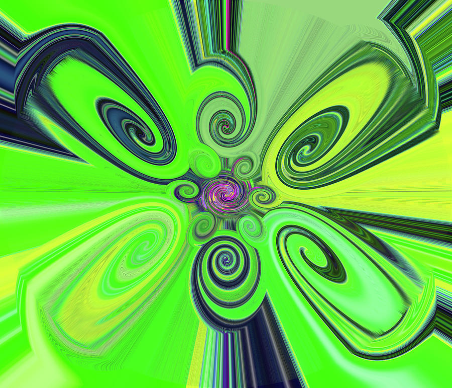 Brussel Sprout Abstract Digital Art by Tom Janca