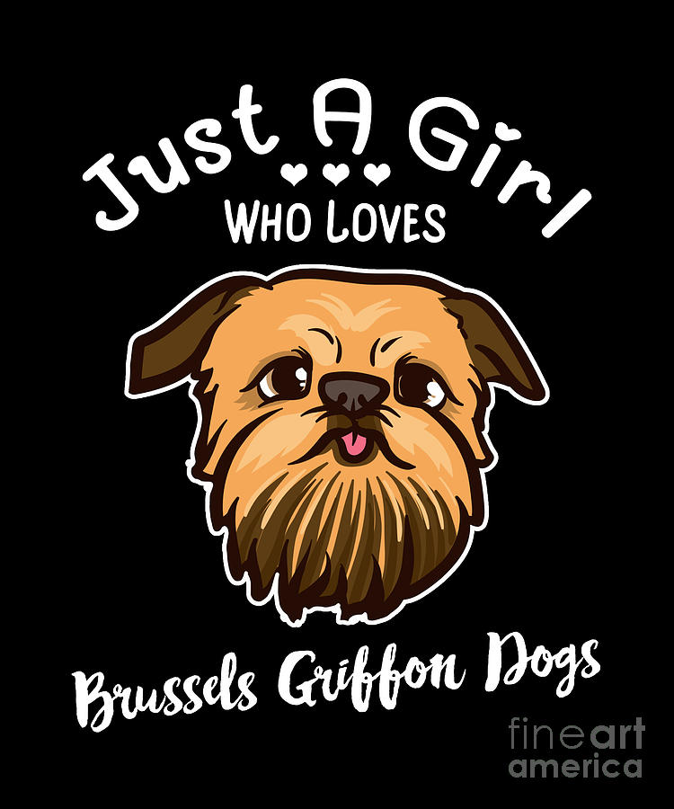 Brussels Griffon Digital Art - Brussels Griffon Bruxellois Dog Gift by Joyce W