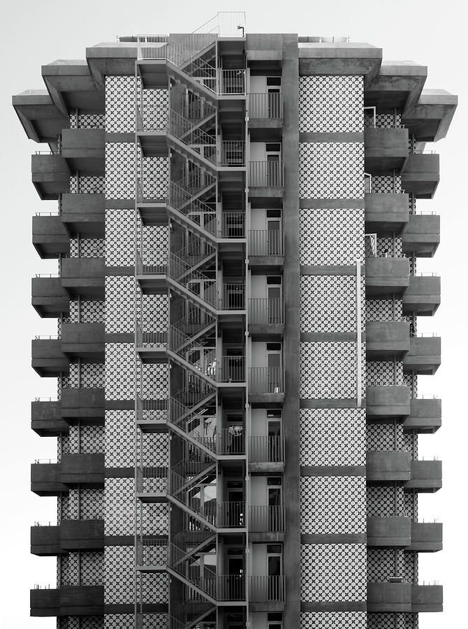 Brutalist Stairs and Balconies Photograph by Philip Openshaw