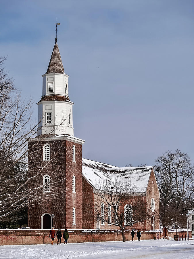 Bruton Parish Winter Scene Photograph by Rachel Morrison