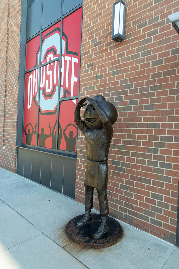 Brutus Buckeye Statue Photograph By Eldon McGraw | Pixels