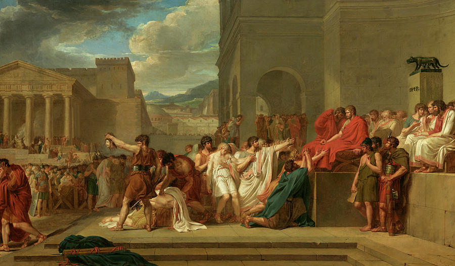 City Painting - Brutus Condemning His Sons to Death by Guillaume Lethiere