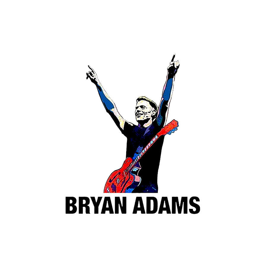 Bryan Adams band Rock design logo Digital Art by Juangs Shop - Fine Art ...